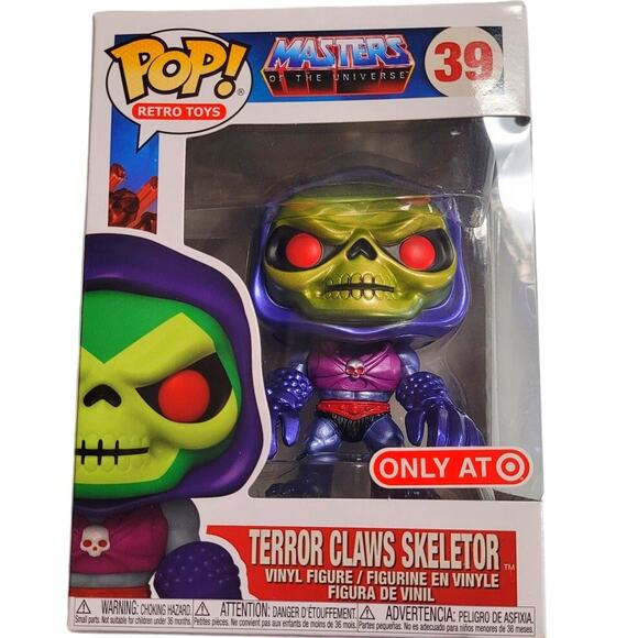 Skeletor with Terror Claws Metallic US Exclusive Pop! Vinyl No.39, DRM211021 - Picture 1 of 6